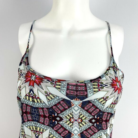 Tysa Womens Size 0 Cross Back Printed Maxi Dress Sleeveless Lightweight - Picture 7 of 10